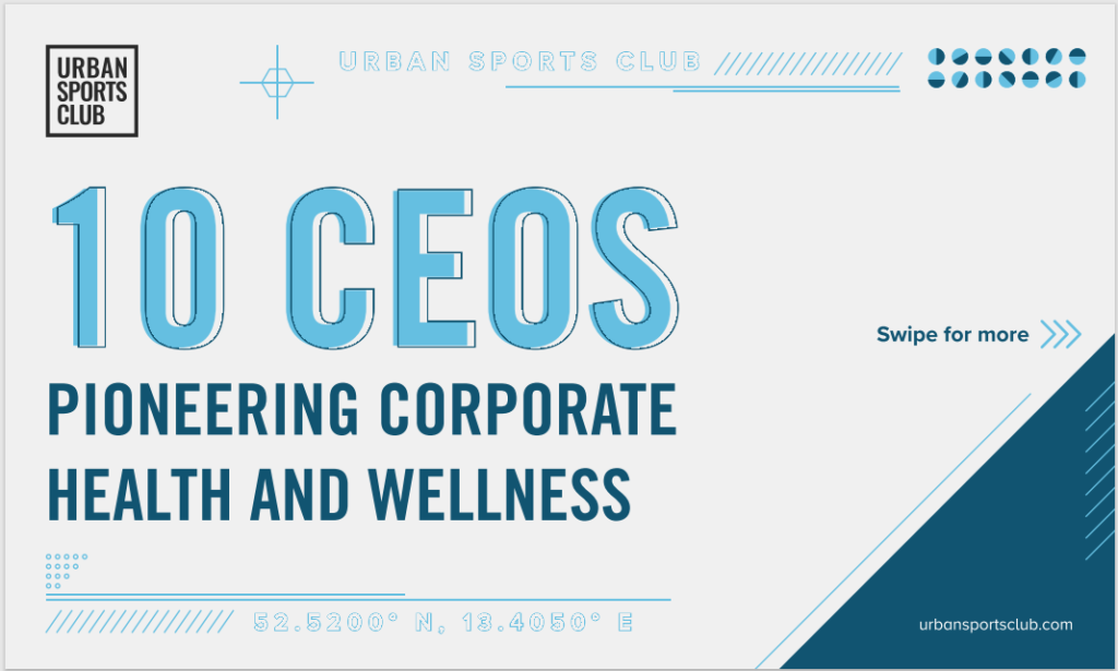 10 CEOs pioneer Corporate Health And Wellness