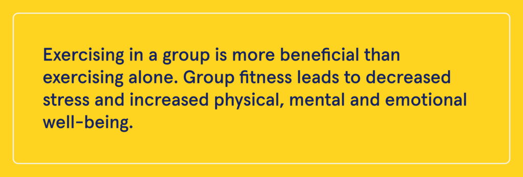 Infobox: Why exercising in groups is more beneficial