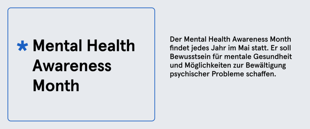 Infobox: Definition Mental Health Awareness Month