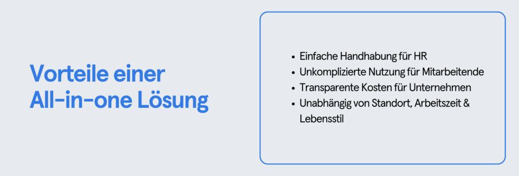 Infobox: Vorteile einer All-in-one Lösung